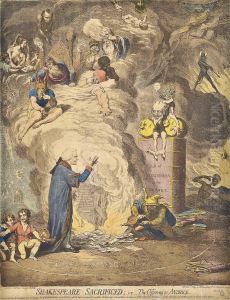Shakespeare Sacrificed by James Gillray