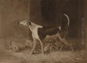 A Pointer In A Landscape; Modish by William Sawrey Gilpin