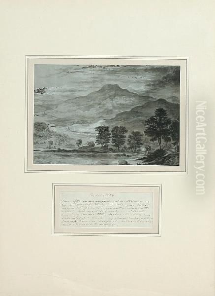 Rydal Water, Grasmere, Windermere, Cromack Water, Keswick, And Derwent Water, A Set Of Six Interesting Landscape Views, Taken From A Larger Series, Each Accompanied By A Descriptive Verse Or Text - view 1