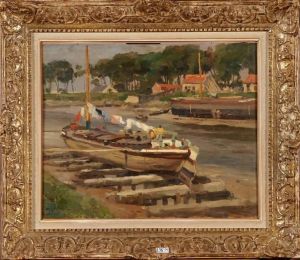 Sur Le Chenal A Nieuport by Victor Olivier Gilsoul