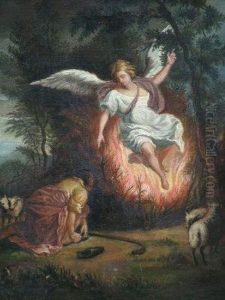 Angel Appearing Before A Shepherd by Giacinto Gimignani