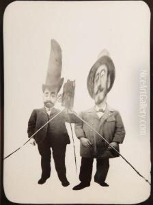 Autoportrait A La Glace Deformante by Leon Gimpel