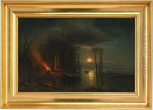 Moonlit Landscape by Alexander Vasiliev. Gine