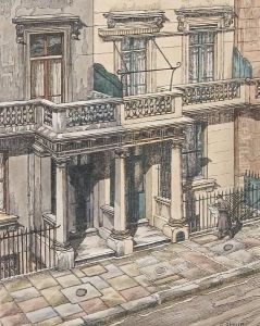 Street In Pimlico by Charles Ginner