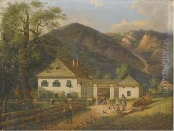 Ferme Autrichienne Au Pied De Montagnes - view 1