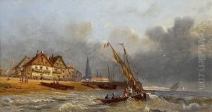 Bateaux De Peche En Bord De Mer by A. Gins