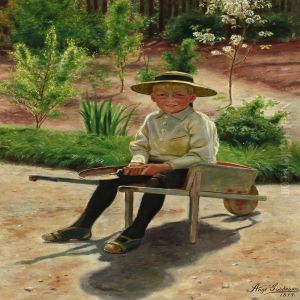 Boy In A Wheelbarrow