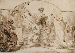 The Sacrifice Of Iphigenia by Antonio Gionima
