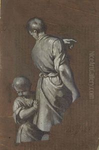 Jeune Homme Vu De Dos by Giovanni Gioseffi Dal Sole