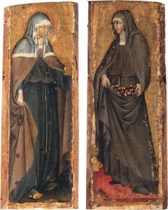 Santa Chiara; Santa Elisabetta D'ungheria by Lorenzo Di Pietro Vecchietta
