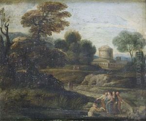 An Italianate Landscape With The Calling Ofsaint Peter