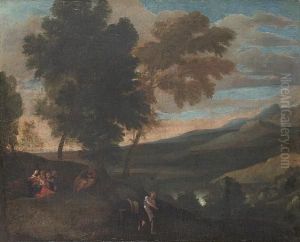 The Flight Into Egypt by Giovanni Francesco Grimaldi
