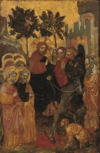 The Entry Of Christ Into Jerusalem by Giovannino Di Pietro Da Venezia
