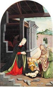 Die Geburt Christi / Nativita by Gerolamo Giovenone