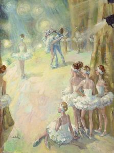Les Ballerines Vues Des Coulisses by Charles F. Girard Gir