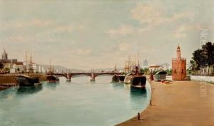 Cauce Del Guadalquivir by Adolfo Giraldez Y Penalver