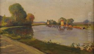 La Seine Aux Environs De Mantes by Leon Giran-Max