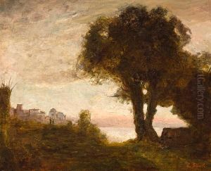 Au Soir Pres D'un Lac by Albert Girard