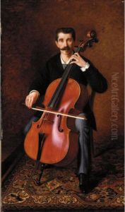 Portrait Of A Cellist by Alexandre Girardet