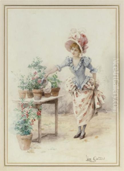 Watering The Flowers - view 1