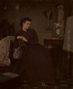 A Lady Artist, Inspiration by Ernest Gustave Girardot