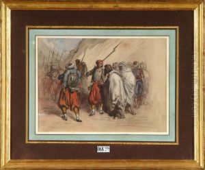 Tirailleurs Arabes by Eugene Pierre Francois Giraud