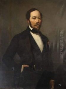 Portrait Presume Du Comte Justin Napoleon Samuel Prosper Dechasseloup-laubat by Sebastien Charles Giraud