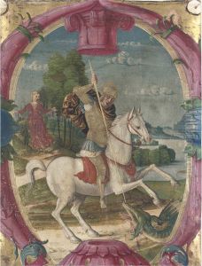 Saint George And The Dragon by Girolamo dai Libri