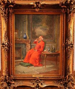 Une Bonne Prise ! Aquarelle by Francois Joseph Girot