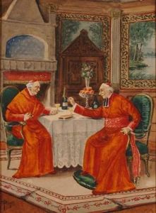 Les Cardinaux Au Salon by Francois Joseph Girot