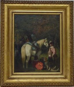 Chasseurs Au Repos by Achille Giroux