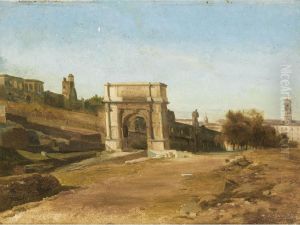 Vue Du Forum Romain by Andre Giroux
