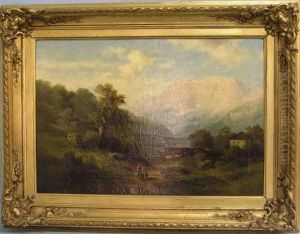 Landschaft Aus Der Gegend Von Aussee /steiermark