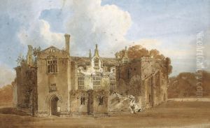 North View Of Moreton Corbet Castle, Shropshire by Thomas Girtin
