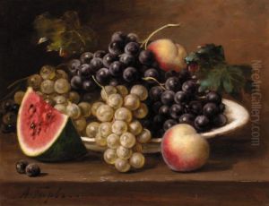 Still Life Of Fruit by Alfred Alexandrovich Girv