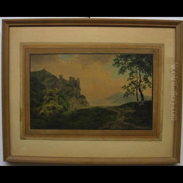 Landscape View With Hilltop Castle - view 1