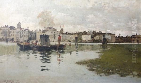 Gondoleros En Venecia - view 1