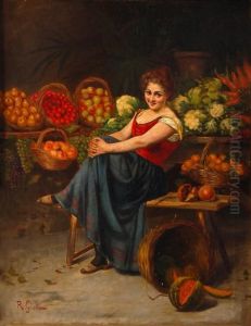 La Fruttivendola by Rinaldo Giudici