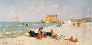 Sulla Spiaggia by Rinaldo Giudici