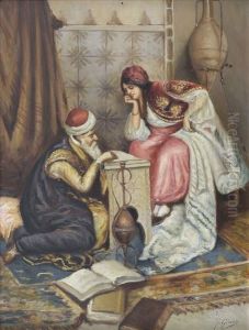 Orientalische Interieurszene by Fausto Giusto