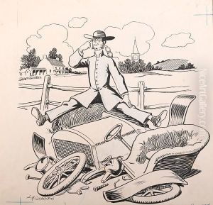 "the One Cylinder Shay" by L M Glackens