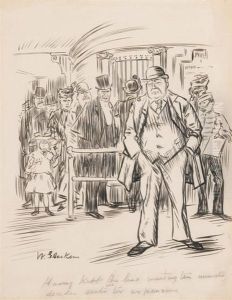 Having Kept Them Waiting For Ten Minutes, He Decides The Seats Are Too Expensive by William Glackens