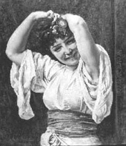 Femme Avec Un Costume Oriental. by Pierre Paul Leon Glaize