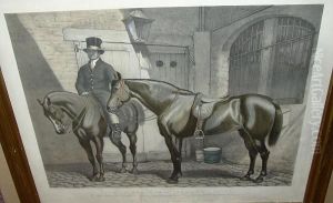Riding Horses Of The Duke Of Wellington, Lithograph By J. West Giles, On Wove Hand Coloured, Published By M. & N. Hanhart