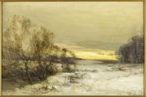 A Winter's Eve, East Lothian by John Hamilton Glass