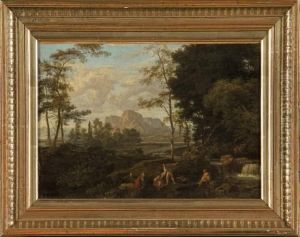 Paysage Italianisant Anime by Johannes (Polidoro) Glauber