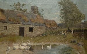 An Old Cottage, Llanbear by James Gledhill
