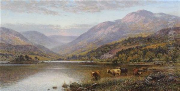 Loch Scene With Cattle Watering - view 1