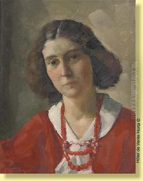 Jeunefille Au Collier Rouge - view 1