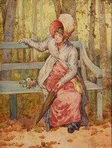 In The Park by Henry Gillard Glindoni